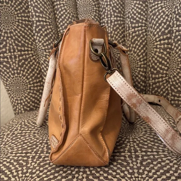Bed Stu Rockababy Leather Cashew Rustic Nectar Lux Satchel Bag - Picture 10 of 16